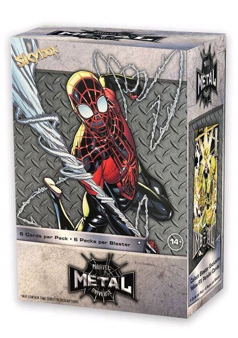 marvel metal universe blaster box|skybox metal universe trading cards.